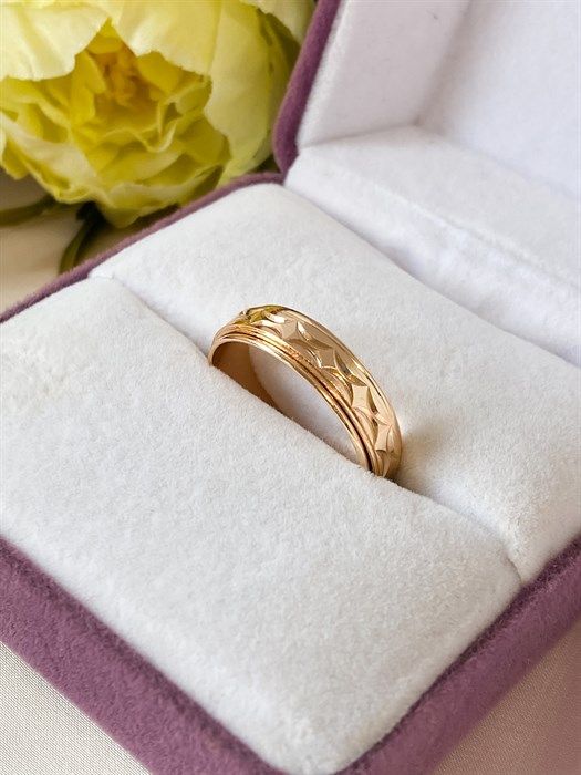 Ring "Golden cascade"